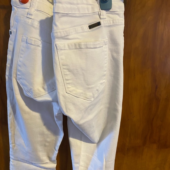 Kankan skinny Jean white 7/27 like new with stretch fray hem - Picture 4 of 4